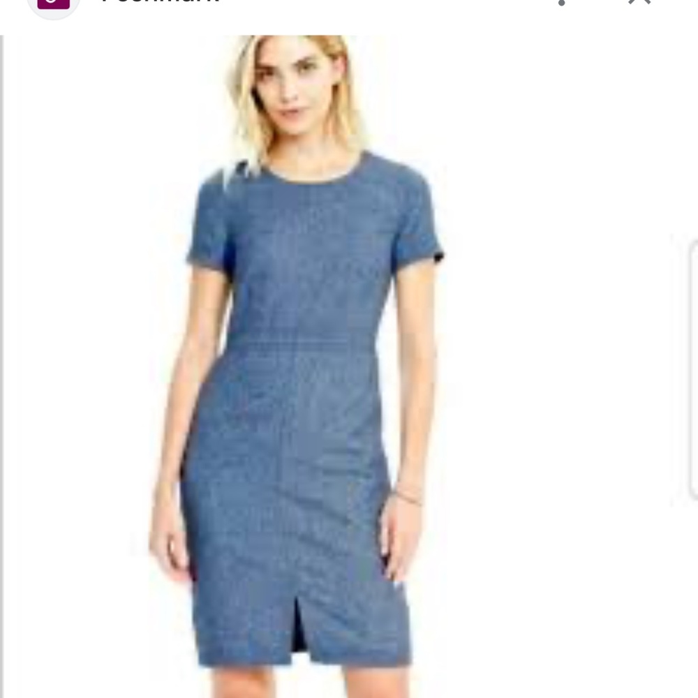 Banana republicligth blues wool dress